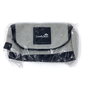 Lovely Skin Makeup Bag Gray Black Dopp Travel